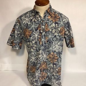 Vintage 90s Reyn Spooner Joe Kealuhas Hawaiian Mens Pullover Shirt Size Large